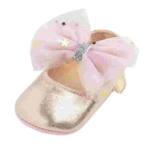 Holiday Deals! Ohufall Toddler Shoes Baby Girls Mary Janes Flat Bowknot Rubber Sole First Walker Princess Dress Shoes Clearance