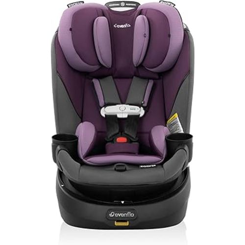 Evenflo Gold Revolve360 Slim 2-in-1 Rotational Car Seat with SensorSafe (Amethyst Purple)