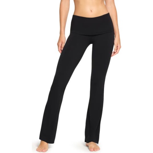 Stretch Cotton Jersey Foldover Pants, Medium