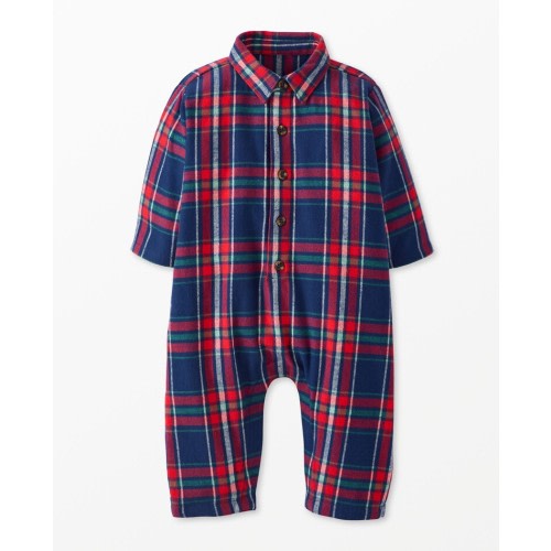 Baby Flannel Long Sleeve Romper | Hanna Andersson