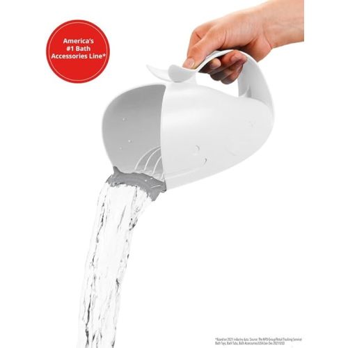 Skip Hop Baby Bath Rinse Cup MOBY Tear-free Waterfall Rinser White Age 0+