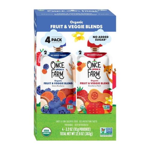 Once Upon A Farm Organic Berry Bundle Variety Pack Kids' Snacks - 4ct/3.2oz Pouches