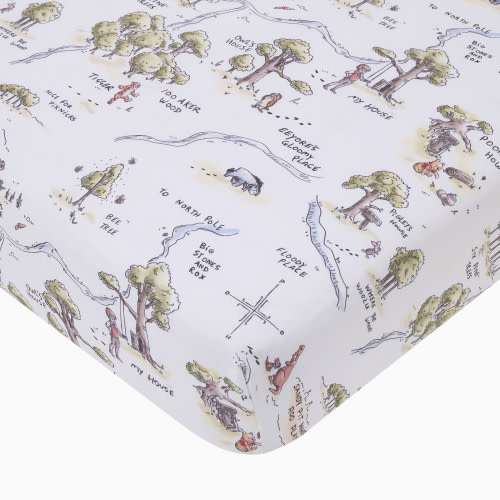 NoJo Baby Nursery Fitted Crib Sheet - Classic Winnie The Pooh
