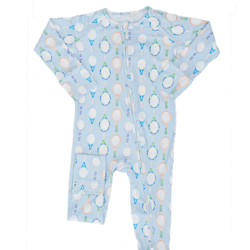 Sleep Romper - Tennis Rackets