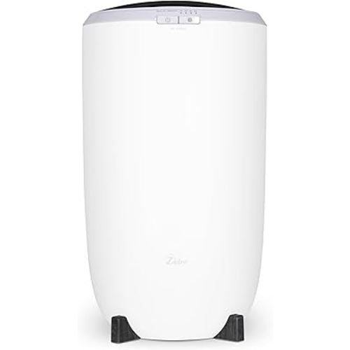 Zadro Large Hot Towel Warmer Bucket Timer Electric Towel Warmer for Bathroom Auto-Shut Off Heated Towel Warmer Spa (Large | 20L | 12" Dia. x 21" Tall, White/Black)