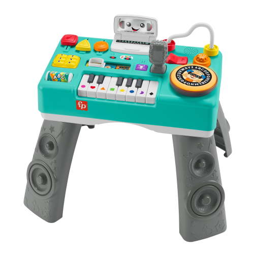Fisher-Price Busy Musical Infant DJ Activity Table, Sound Play Center for Baby & Toddler Toys 6-36 months