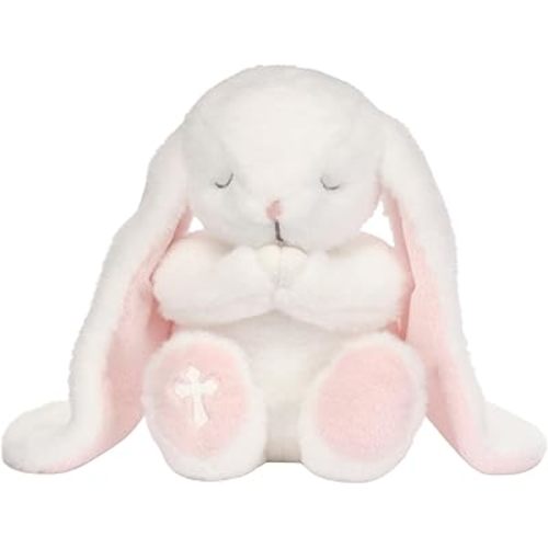 Lambs & Ivy Heaven Sent Baptism White Plush Bunny Stuffed Animal Toy - Precious