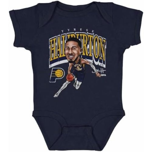 500 LEVEL Tyrese Haliburton Indiana Pacers One-Piece Infant Bodysuit - Tyrese Haliburton Indiana Pacers Cartoon WHT