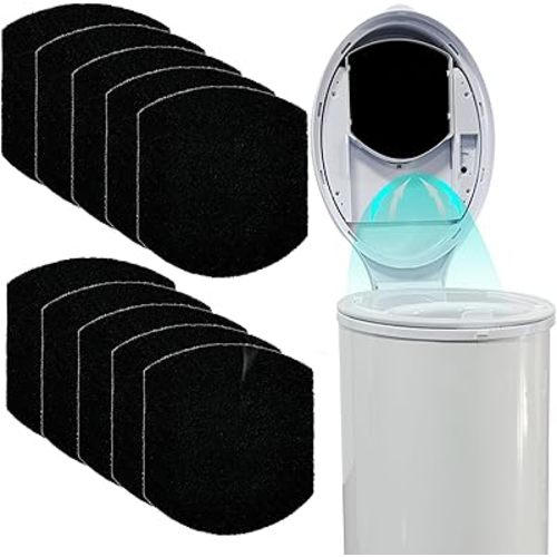12 Pack Baby Diaper Pail Deodorizer for Ubbi Diaper Pail, Activated Charcoal Odor Absorbing Filters Compatible with Ubbi Steel Diaper Pail, Odor Eliminating, NO Smell
