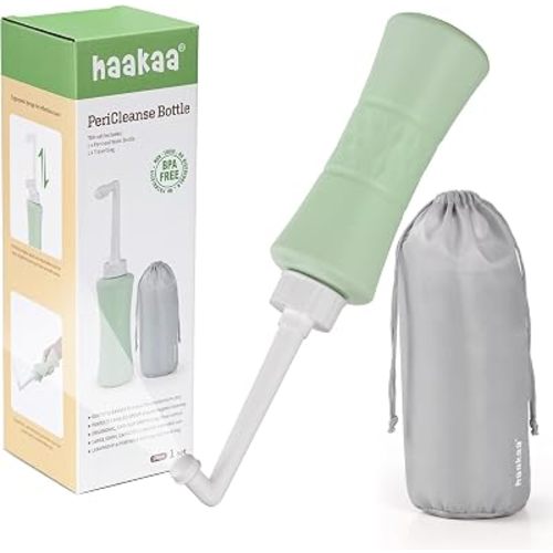 haakaa Peri Bottle Sprayer for Postpartum Care, Green, 500ml/16.9oz
