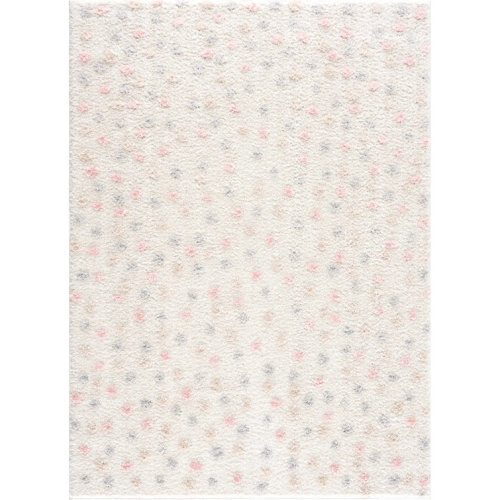 Cansur Abstract Cream/Pink/Gray Area Rug