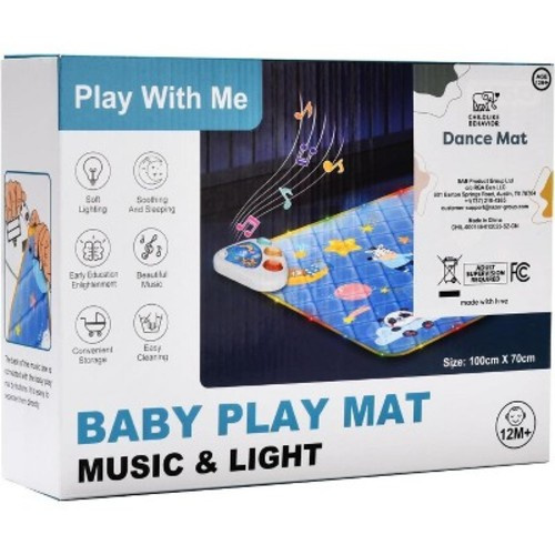 CHILDLIKE BEHAVIOR Baby Play Mat with Lights and Music - Set of 1