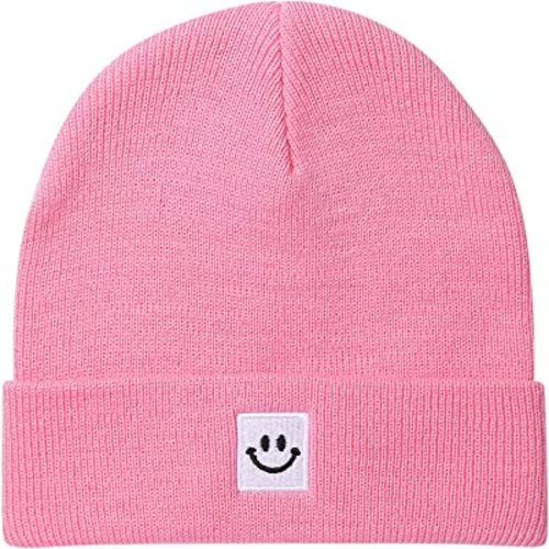 Paladoo Baby Beanie Knit Ski Hat with Cute Face for Girls Boys 0-7 Years