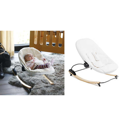 coco go 3-in-1 bouncer natural wood | bloom