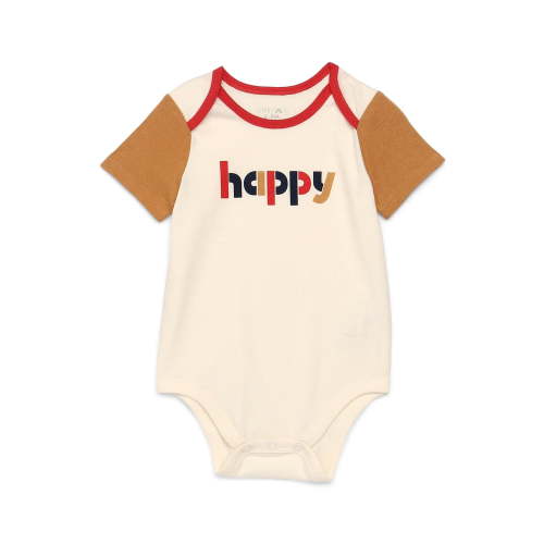 Garanimals Baby Boy Graphic Colorblocked Bodysuit with Short Sleeves, Sizes 0M-24M
