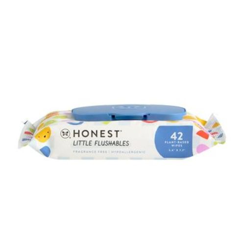 The Honest Company Little Flushables Plant-Based Flushable Wipes made with over 99% Water - 42ct