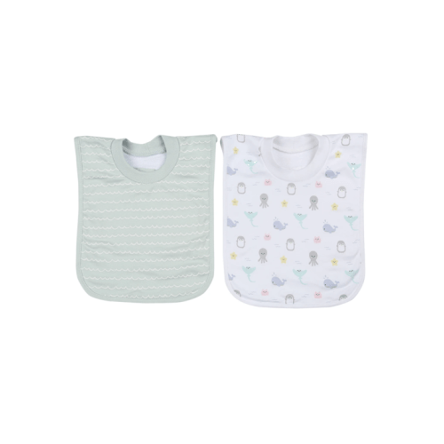 2 Pack Popover Bibs - Ocean