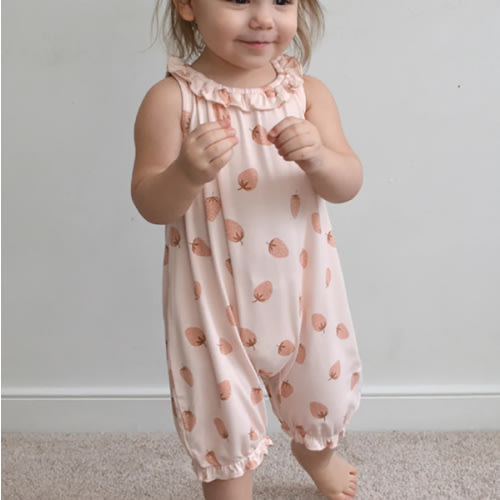 Bubble Romper - Strawberry