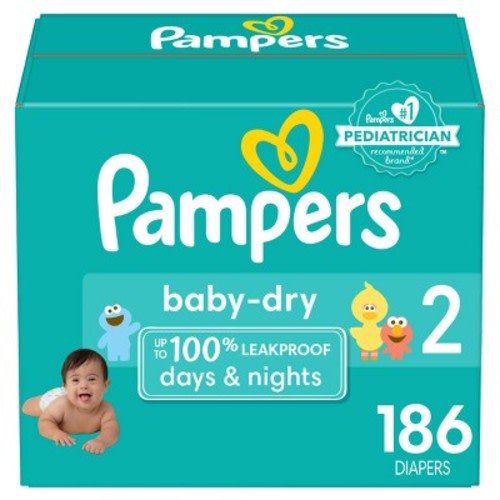 Pampers Baby Dry Diapers - (select Size And Count)
