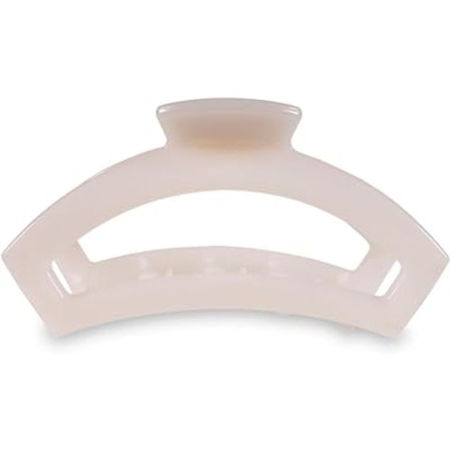 Large Open Claw Clip - Coconut White