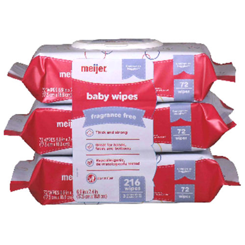 Meijer Fragrance Free Baby wipes, 216 ct