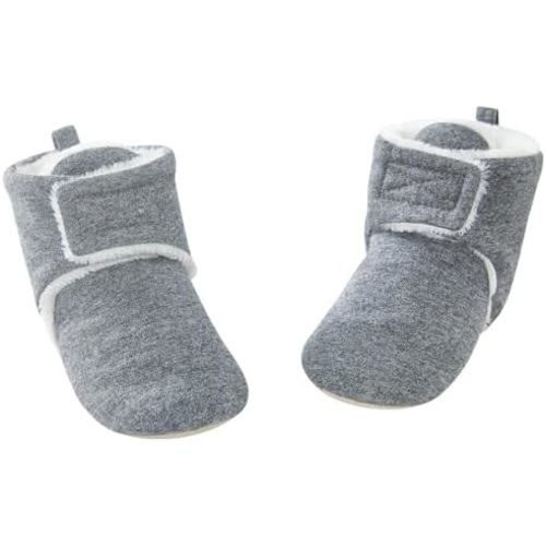 pureborn Unisex Baby Boy Girl Fleece Cozy Booties Warm Infant Shoes