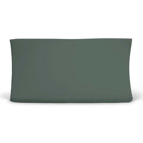 Solid Emerald Bamboo Knit Changing Pad Cover