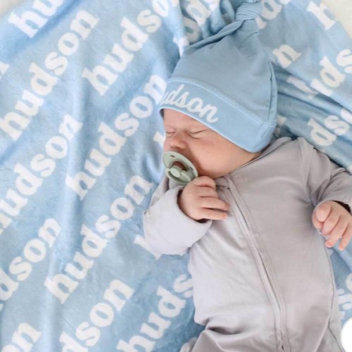 Baby Blues Personalized Color Blanket