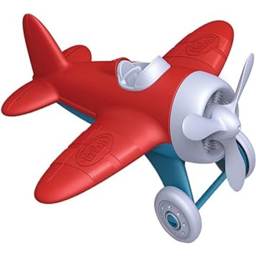 Green Toys Airplane - BPA Free, Phthalates Free, Red Aero Plane for Improving Aeronautical Knowledge of Children. Toys and Games