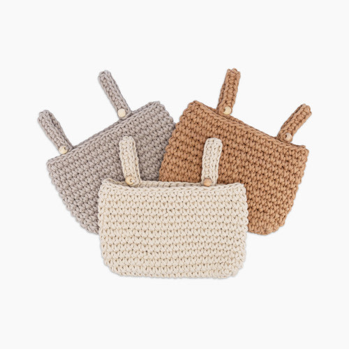 Crane Baby Hanging Nursery Storage Bin Trio