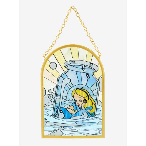 Disney Alice in Wonderland Alice in Bottle Stained Glass Wall Art - BoxLunch Exclusive