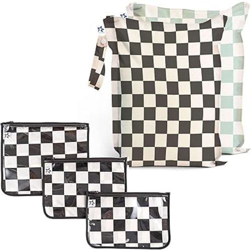 Tiny Twinkle Mess-proof Wet Bags and Travel Bags Bundle