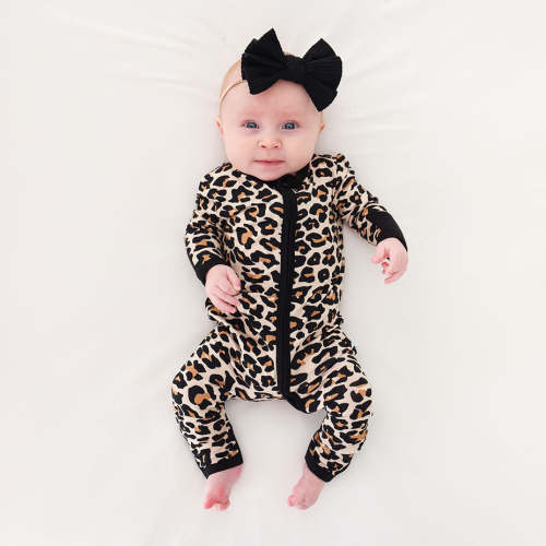 Leopard Brown Baby Convertible Sleeper | Lana Leopard Tan