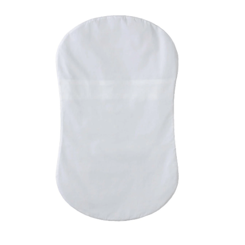 HALO - Bassinest Fitted Sheet | 100% Organic Cotton -White - white ,