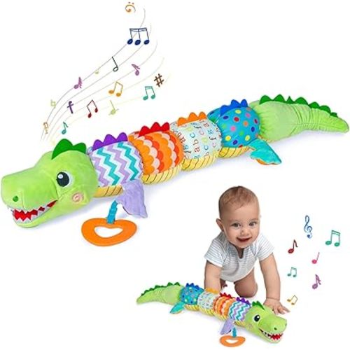Baby Boy Toys for 0 3 6 9 12 Months, Soft Tummy Time Toy with Multi Textures,Rattle,Crinkle,Newborn Baby Stuffed Animal Toy, Baby Gift,Caterpillar