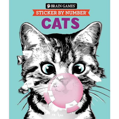 Brain Games - Sticker by Number: Cats (28 Images to Sticker) (Volume 2)