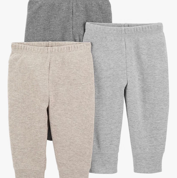 Simple Joys by Carter's Unisex Baby 3 Pack Thermal Pants