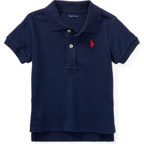 Embroidered Logo Cotton Piqué Polo, 9M