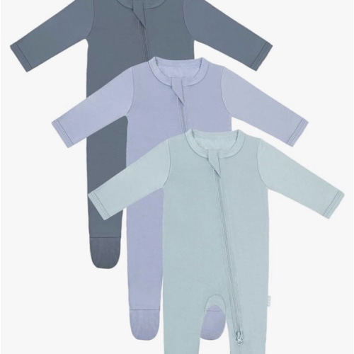 RRP Unisex Baby Footies Pajamas,Rayon Derived From Bamboo,Buttery Soft Sleep 'N Play PJs,2-Way Zipper Closure,0-18 Months