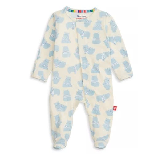 0-3M - Magnetic Me Unisex Printed Footie - Baby