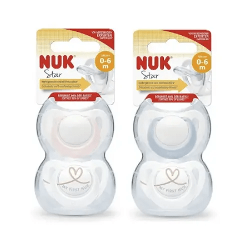 Nuk Star Nights Orthodontic Soother 0-6M Assorted | Baby Bunting AU