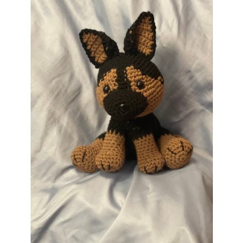 Handmade Crocheted German Shepard Inspired Stuffed Toy/plushie - Etsy