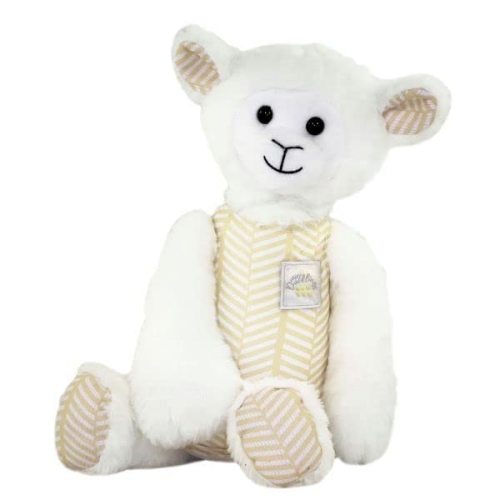 Soothie Sleeve Plush Comforts with Parent's Scent | Pediatrician Designed (Fussy, Crying Baby or Child. Separation Anxiety, Shower, Hospital, NICU Gift), Lucy The Lamb