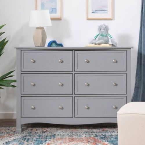 DaVinci Kalani 6-Drawer Double Wide Dresser - Gray
