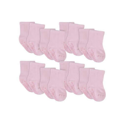 Gerber Baby & Toddler Boy or Girl Gender Neutral Wiggle-Proof Jersey Crew Socks, 8-Pack, (0/6 Months - 5T)