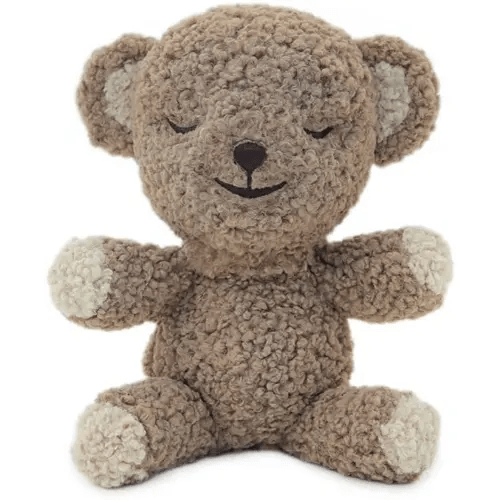 SNOObear White Noise Machine - Cry-Activated Plush Baby Sleep Soother - Cocoa Woolly