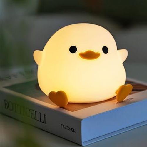 Duck Night Light LED Luminous Night Light Luminous Night Light Silica Gel Creative Light for Bedside Lighting Reading Light Suitable Bedroom Decoration