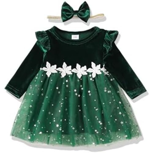 Toddler Baby Girl Dress Infant Girl Clothes Outfits Tulle Dresses Princess Wedding Dress for Baby Girls 3M to 3 Year