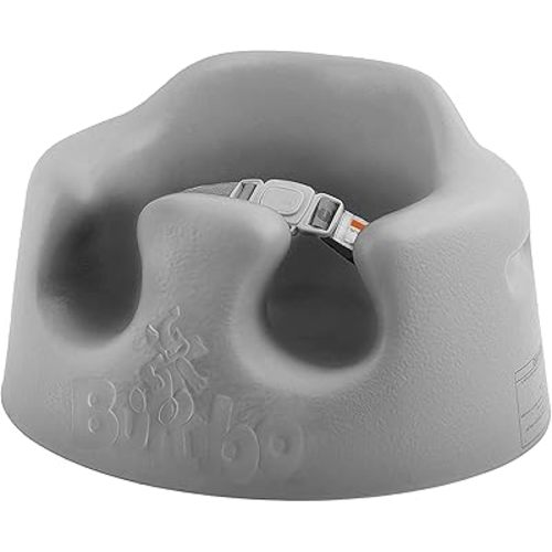 Bumbo Baby Floor Seat, Portable Infant Sit Up Activity & Eating Chair, Cool Grey - Feeding Chair and Sitting Lounger for Babies, Infants and Toddlers