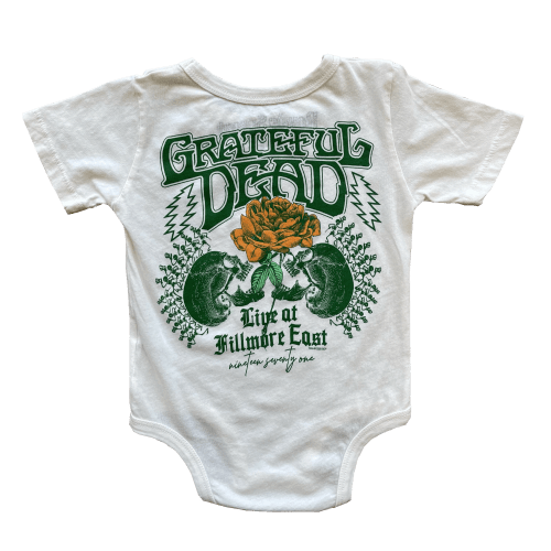Grateful Dead Live At Filmore East Onesie - White